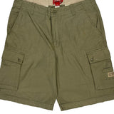 Chaps Denim Cargo Shorts - 34W 10L Green Cotton