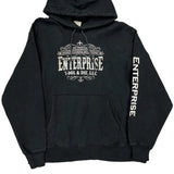 Reverse Weave Champion Spellout Hoodie - XL Black Cotton Blend