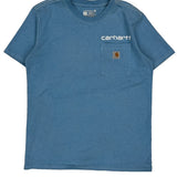 Carhartt T-Shirt - Small Blue Cotton