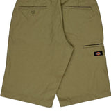 Relaxed Fit Dickies Shorts - 28W 13L Beige Polyester Blend