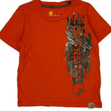 Age 5 Carhartt Graphic T-Shirt - Small Orange Cotton