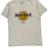 Hard Rock Cafe Graphic T-Shirt - Medium Cream Cotton