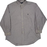 Ralph Lauren Checked Shirt - XL Purple Cotton