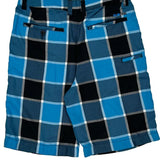 Rumors Checked Shorts - 32W 10L Blue Polyester