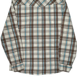 Dickies Checked Flannel Shirt - Medium Blue Cotton