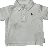 Age 12 Months Ralph Lauren Polo Shirt - 2XS White Cotton
