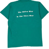 Fruit Of The Loom Single Stitch T-Shirt - Large Green Cotton Blend
