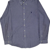 Ralph Lauren Checked Shirt - Large Blue Cotton