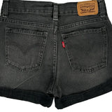 Levis Denim Shorts - 25W UK 6 Grey Denim