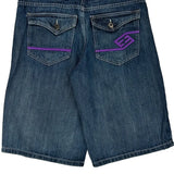 Sean John Denim Shorts - 32W 12L Dark Wash Cotton
