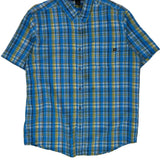 Marmot Checked Short Sleeve Shirt - XL Yellow Polyester