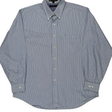Tommy Hilfiger Striped Shirt - Large Blue Cotton