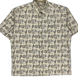 Campia Hawaiian Shirt - Large Cream Cotton