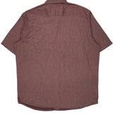 Wrangler Short Sleeve Shirt - 2XL Brown Cotton