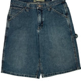 Lee Carpenter Shorts - 33W 12L Blue Denim