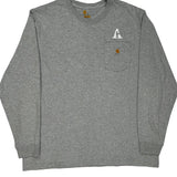 Carhartt Long Sleeve T-Shirt - XL Grey Cotton