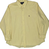 Vintage Yarmouth Ralph Lauren Shirt - XL Yellow Cotton