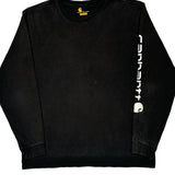 Carhartt Spellout Long Sleeve T-Shirt - Large Black Cotton
