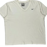 Nike T-Shirt - Large White Cotton