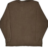 Carhartt Long Sleeve T-Shirt - 2XL Brown Cotton