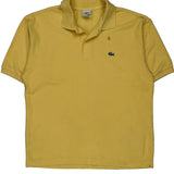Lacoste Polo Shirt - XL Yellow Cotton