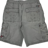 Quiksilver Cargo Shorts - 34W 11L Grey Cotton