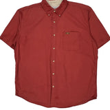 Carhartt Short Sleeve Shirt - XL Red Cotton