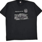 Made In USA Single Stitch Friends Of The East Broad Top Screen Stars T-Shirt - 2XL Black Cotton Blend