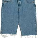 501 Levis Denim Shorts - 38W 14L Light Wash Denim