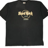 Sydney Hard Rock Cafe T-Shirt - 2XL Black Cotton