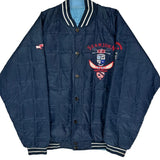 Sean John Varsity Jacket - XL Navy Nylon