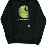 Carhartt Hoodie - Medium Black Cotton Blend