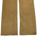 Levis Boot Cut Cord Trousers - 27″ Waist Beige Cotton