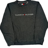 Tommy Hilfiger Spellout Sweatshirt - Medium Gray Cotton