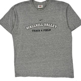Wallkill Valley Track & Field Nike T-Shirt - Large Gray Cotton