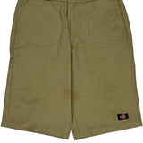 Relaxed Fit Dickies Shorts - 28W 13L Beige Polyester Blend