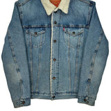 Lined Levis Denim Jacket - Large Blue Denim