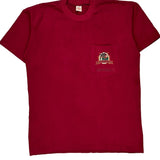 Champ Single Stitch T-Shirt - XL Red Cotton