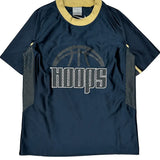 Hoops Nike Graphic T-Shirt - Small Yellow Polyester