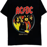 Highway To Hell Ac/Dc Band T-Shirt - Small Black Cotton
