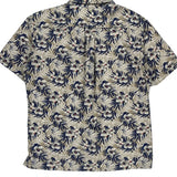 Croft & Barrow Floral Hawaiian Shirt - Medium Multicoloured Cotton