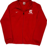 Age 12-13 Soccer Nike Track Jacket - Large Red Polyester