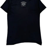 Freedom Valley Harley Davidson Graphic T-Shirt - Medium Black Cotton