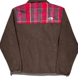 The North Face Checked Fleece Jacket - XL Brown Polyester