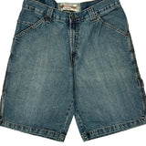 Authentic Collection Double Knee Carpenter Shorts - 30W 10L Blue Denim