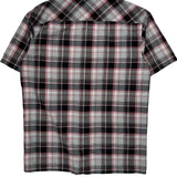 Dickies Checked Short Sleeve Shirt - Medium Multicoloured Cotton Blend