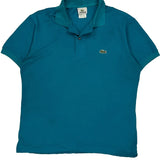 Lacoste Polo Shirt - Small Blue Cotton