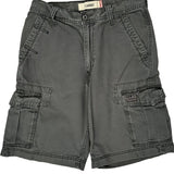 Levis Cargo Shorts - 30W 11L Grey Cotton
