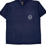 Motorcycles Harley Davidson Graphic T-Shirt - XL Navy Cotton
