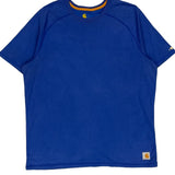 Carhartt T-Shirt - Large Blue Cotton